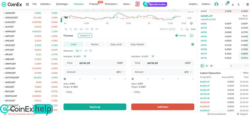 تنظیمات معاملات فیوچرز
