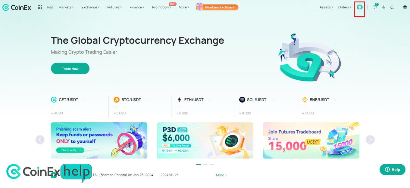 ورود به تنظیمات حساب