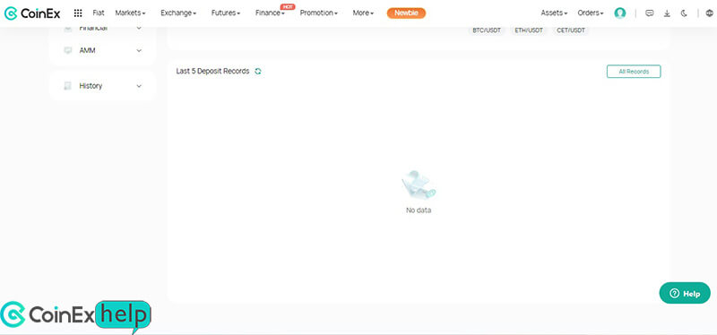 تاریخچه ۵ واریز آخر به کوینکس