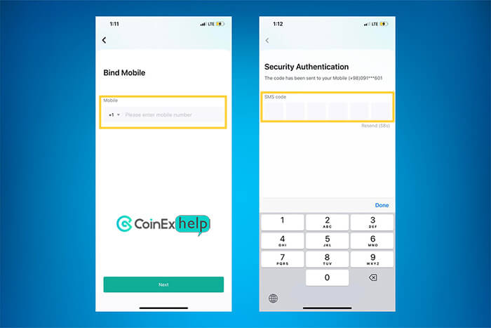 تایید شماره تلفن همراه