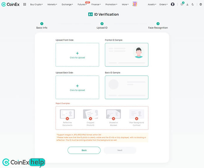 آپلود کردن تصاویر مدارک هویتی