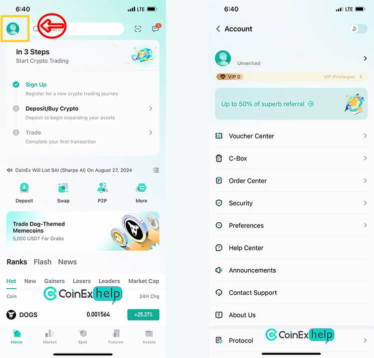 شروع احراز هویت با اپ