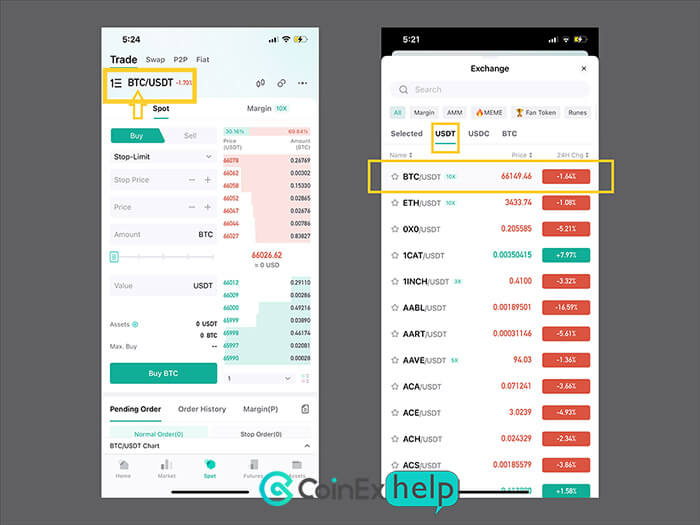 انتخاب ارز دیجیتال مورد نظر