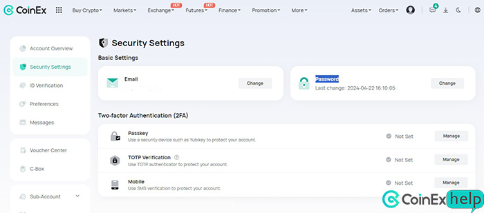 تغییر پسورد