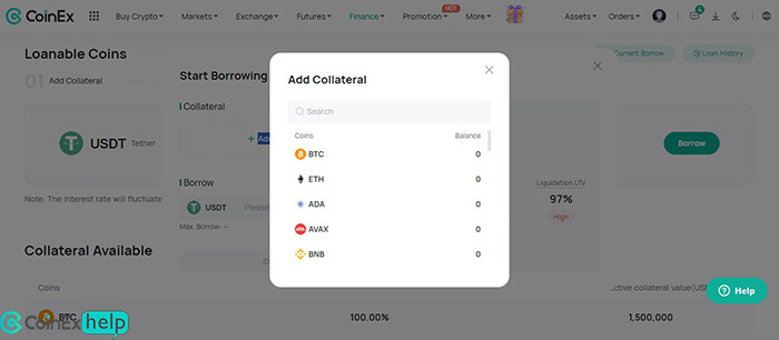 ارزهای قابل وثیقهگذاری در کوینکس