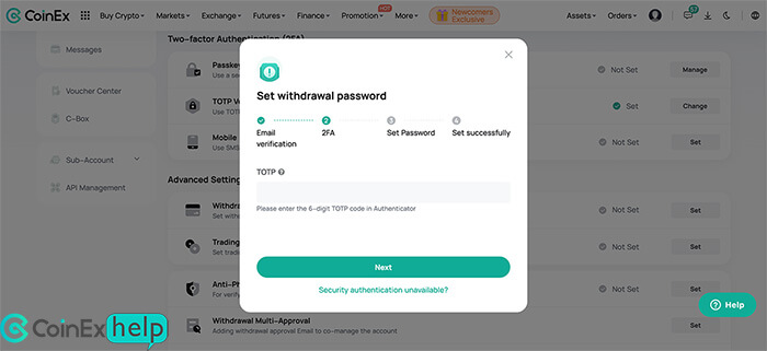 وارد کردن کد گوگل آتنتیکیتور