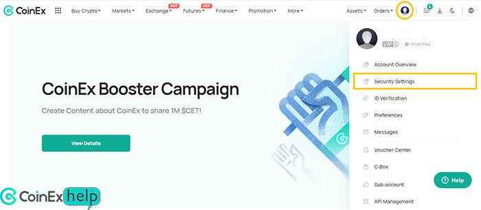 گزینه Security Settings