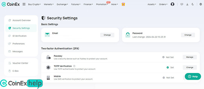 دکمه Change فیلد اپلیکیشن آتنتیکیتور