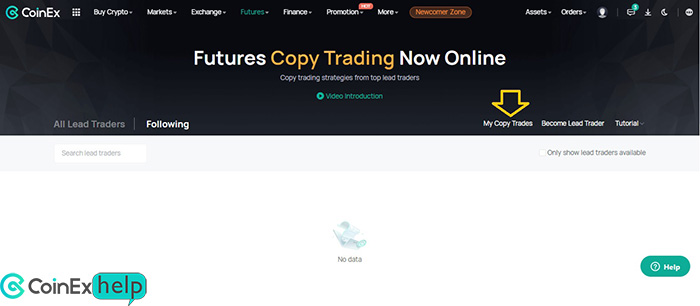 گزینه My Copy Trades