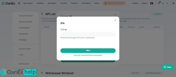 وارد کردن کد برنامه گوگل آتنتیکیتور