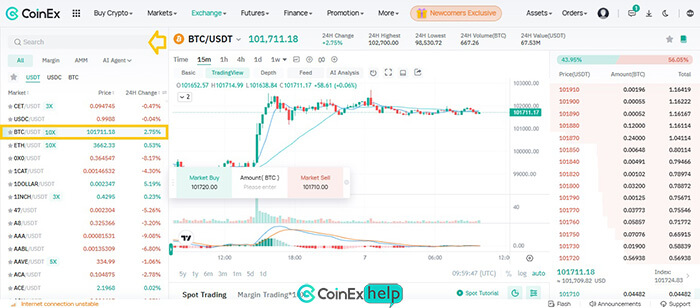 انتخاب جفت ارز بیت کوین