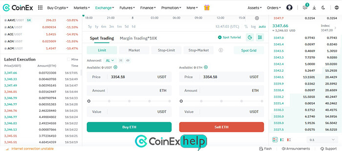 ایجاد سفارش خرید اتریوم