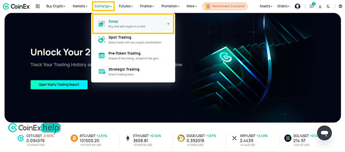 خرید بیت کوین از طریق سواپ