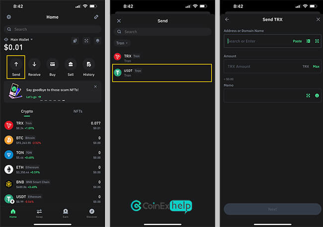 برداشت در تراست ولت