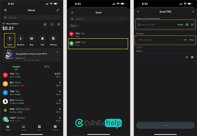 برداشت در تراست ولت