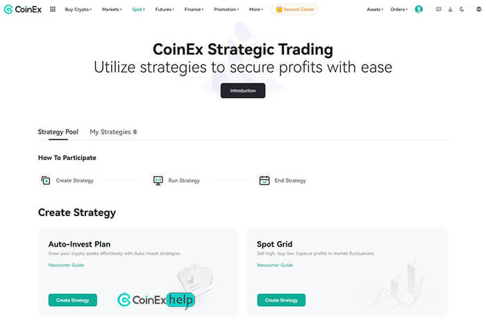 صفحه Strategic Trading