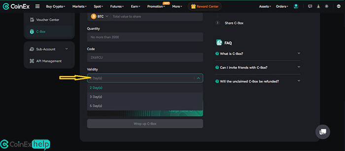 تعیین مدت اعتبار (Validity)