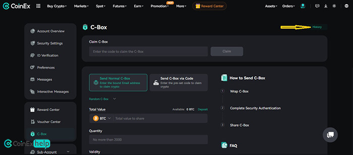 تاریخچه (History) سی باکس